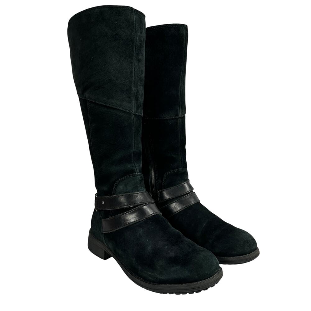 The‎ North Face Bridgeton Tall Riding Boot Black Suede Quilted Lining Wmn Sz 7